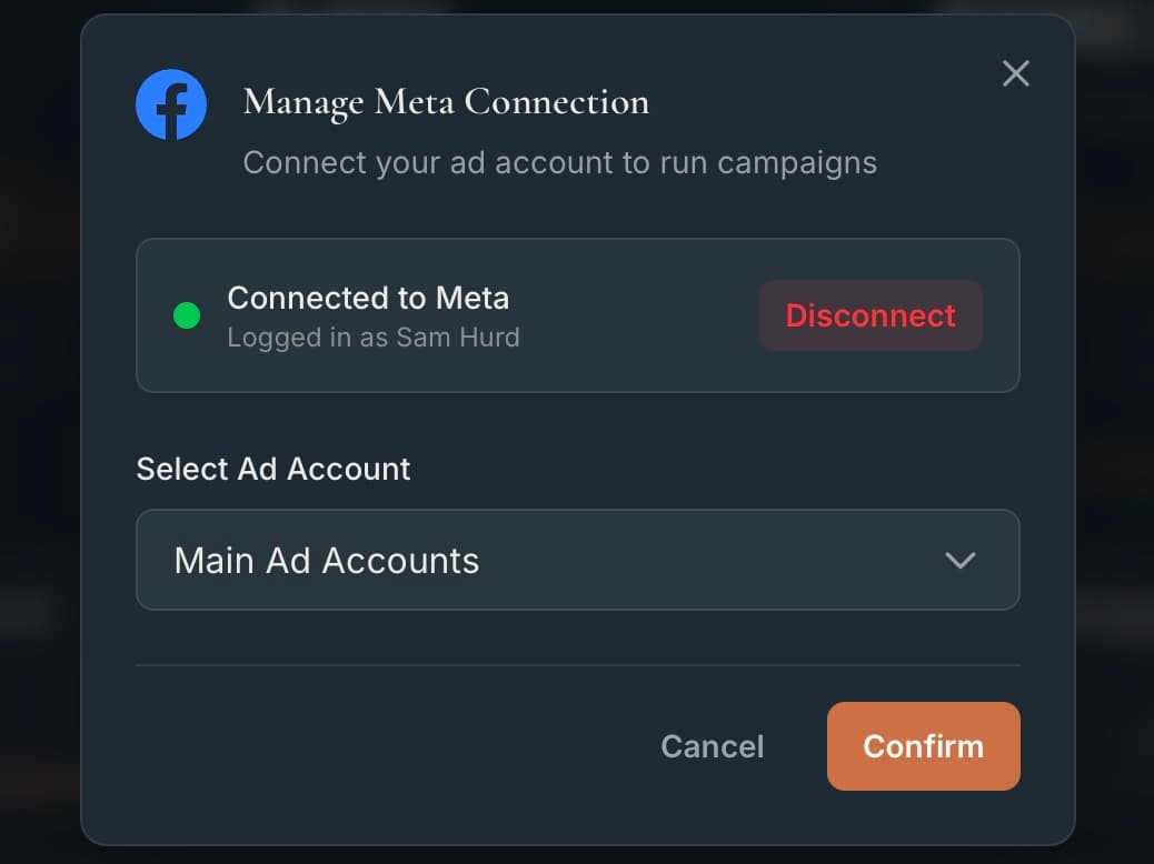 Connect Your Meta Account